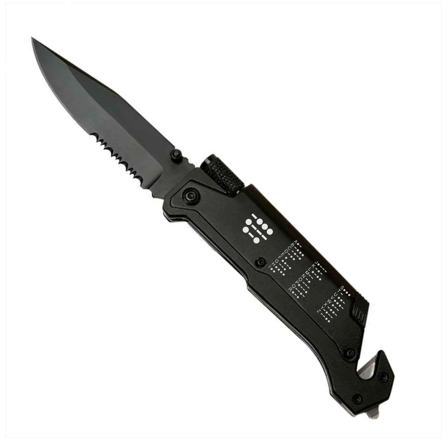 Morse Code Survival Rescue Knife