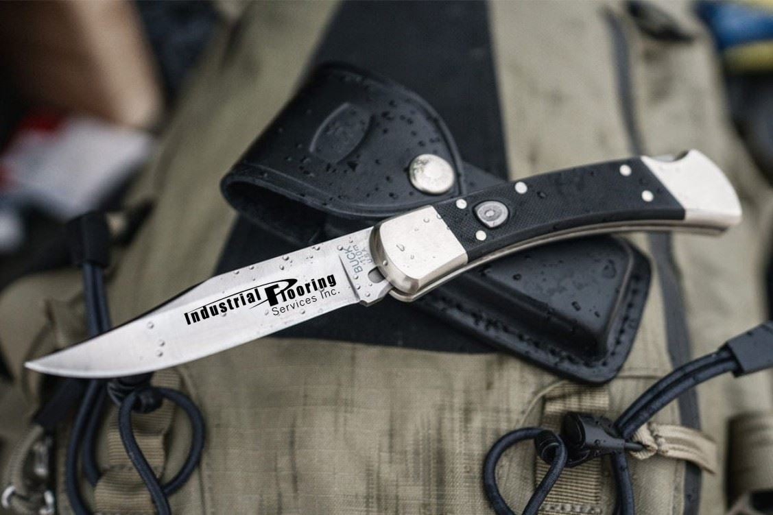 Laser Engraved Buck 110 Auto Elite, 3.75" blade