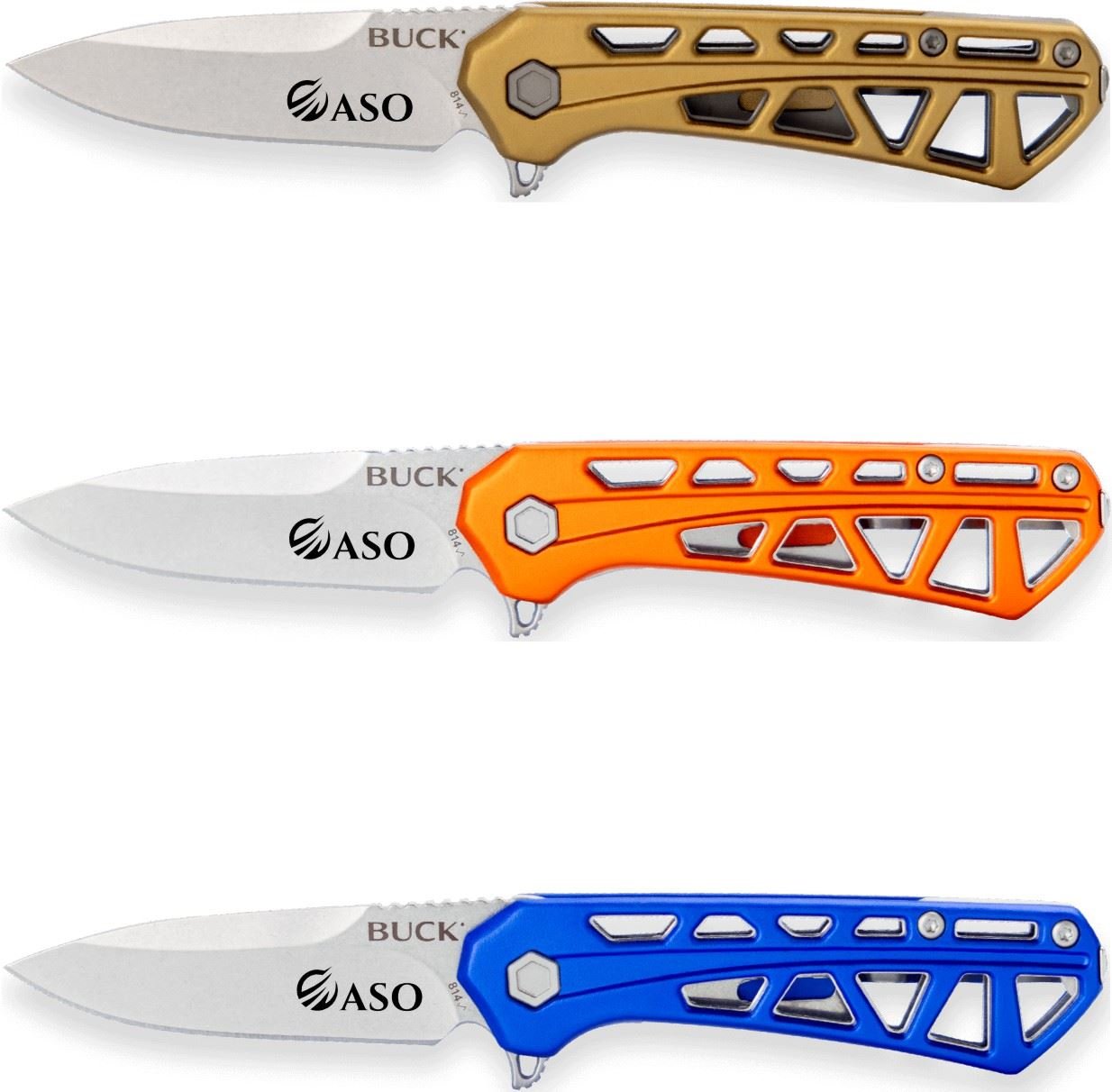 Custom Buck MIni Trace 814, 2.43" Blade