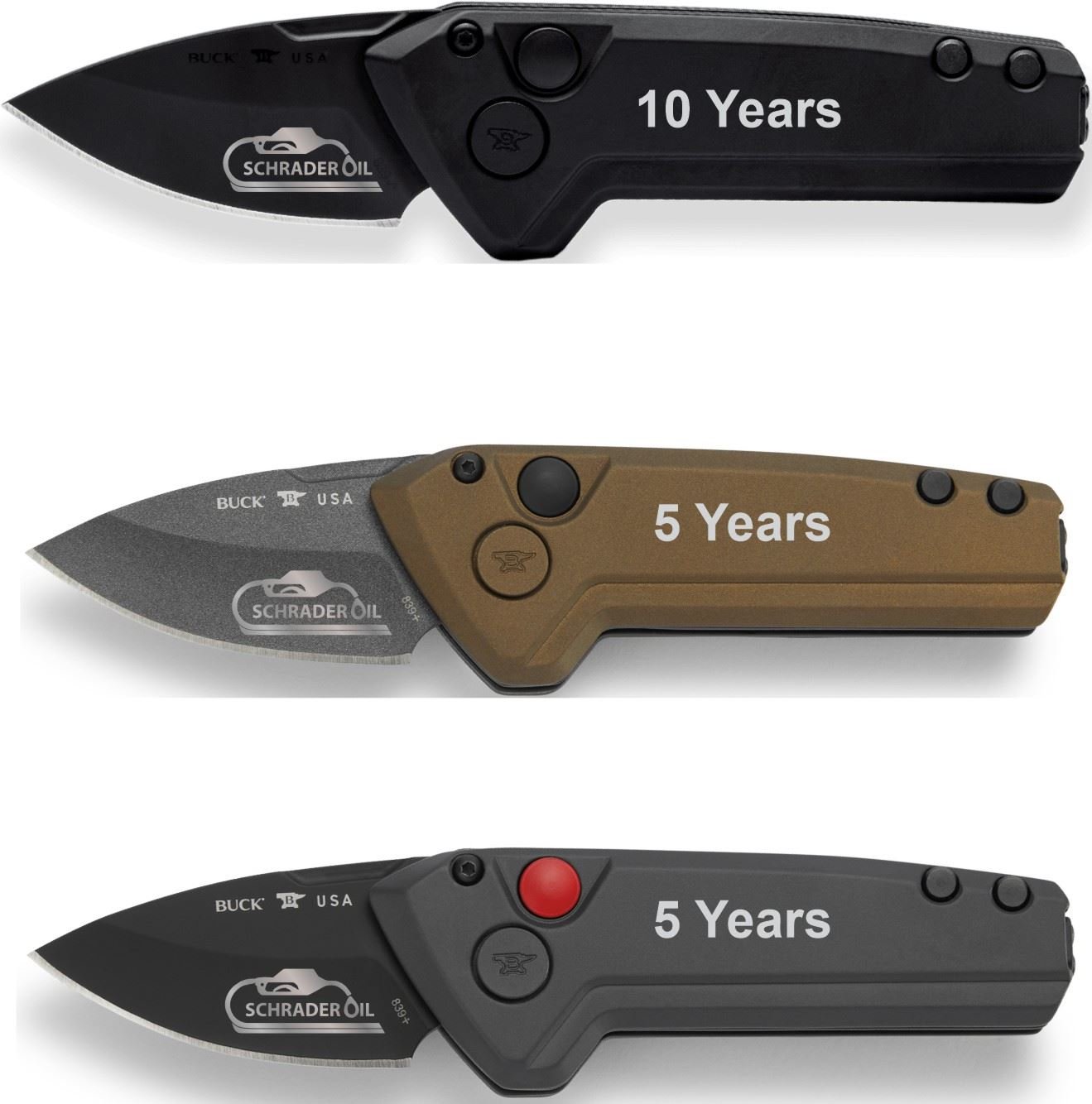 Personalized Buck Mini Deploy Auto 839, 1.88" Blade