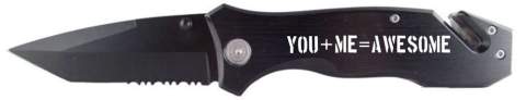 You, Me, Awesome Black Rescue Knife