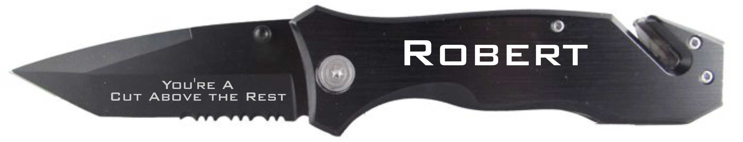 You're a Cut Above Black Rescue Knife