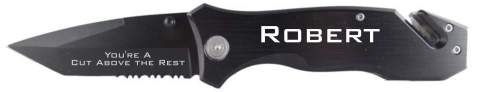 You're a Cut Above Black Rescue Knife