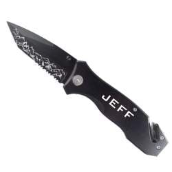 Personalized Mountain Range Tactical Rescue Knife
