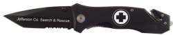 EMT Medic Black Rescue Knife