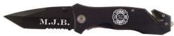 Maltese Cross Black Rescue Knife