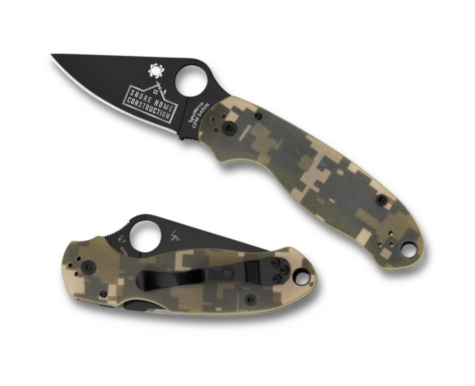 Spyderco Para 3 G-10 Digital Camo Handle C223GCMOBK