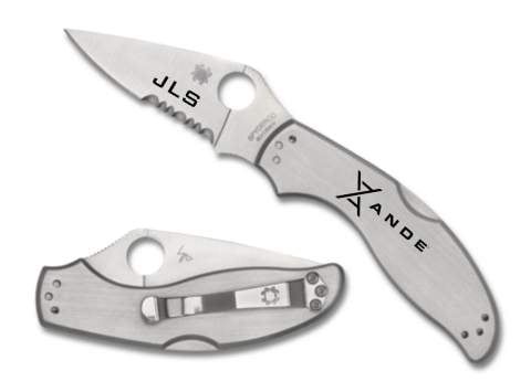 Spyderco UpTern Engraved Pocket Knife C261