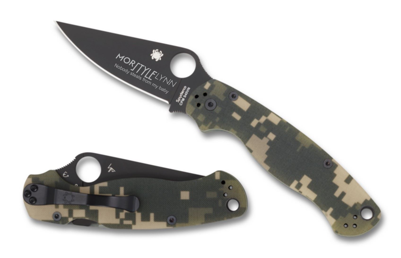 Spyderco Para Military 2 G-10 Handle C81GCMOBK2