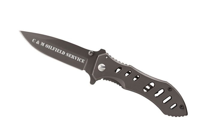 Gunmetal Folding Tactical Knife