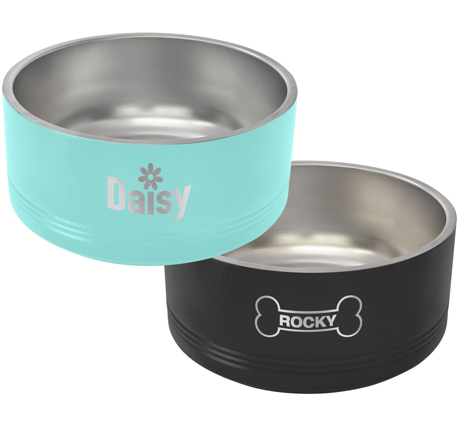 Premium Personalized 64oz Stainless Steel Pet Bowl