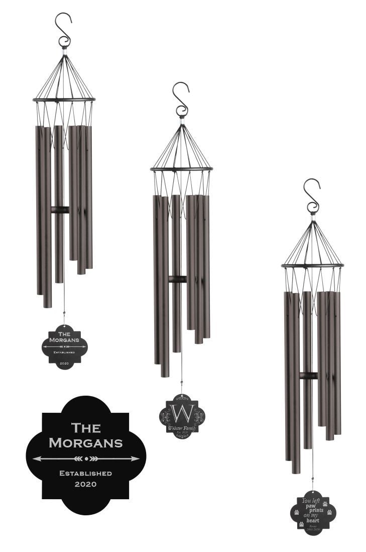 Engraved Wind Chime Large 35"