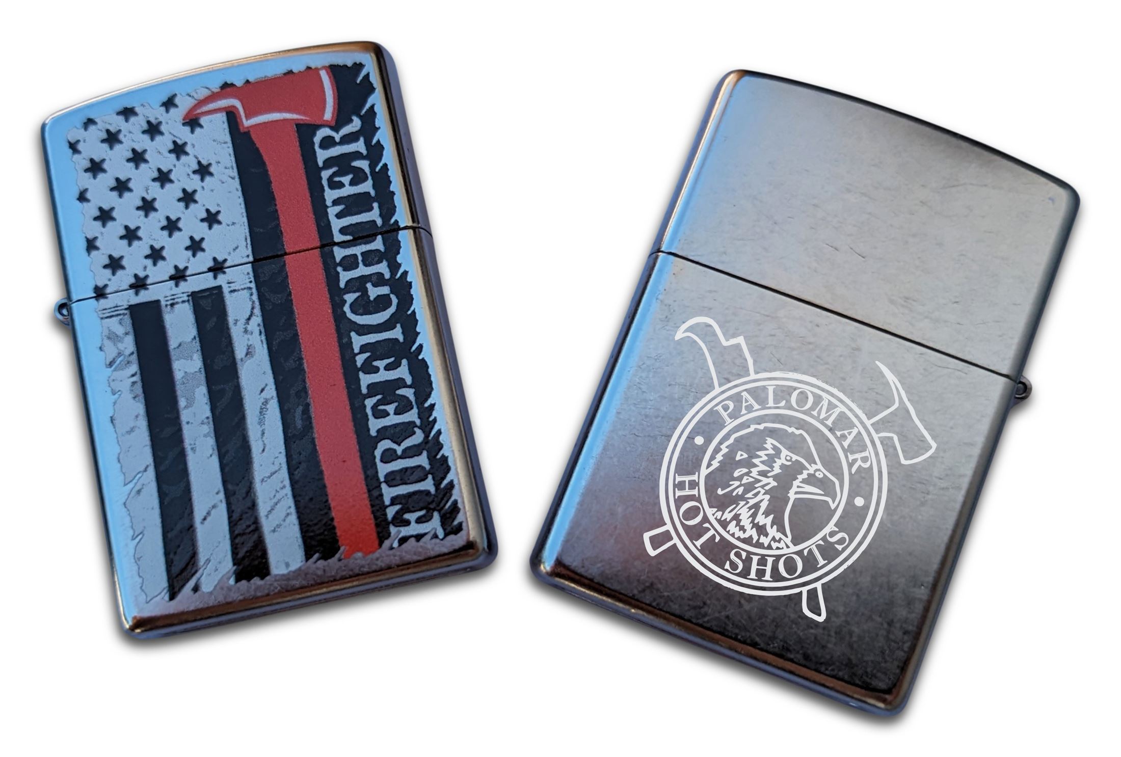 Custom Engraved Firefighter Axe Zippo