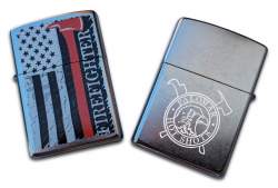Custom Engraved Firefighter Axe Zippo