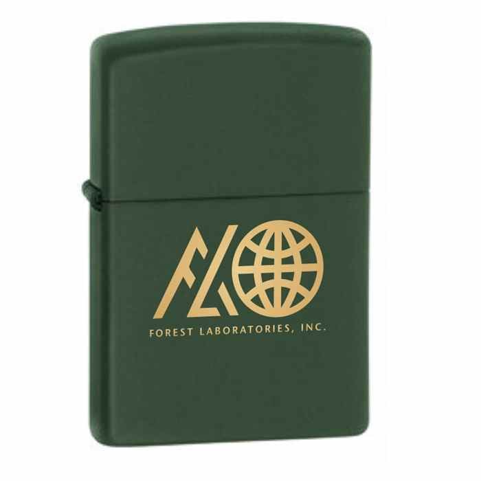 Green Matte Personalized Zippo Lighter