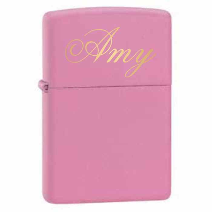 Zippo Pink Matte Custom Lighters