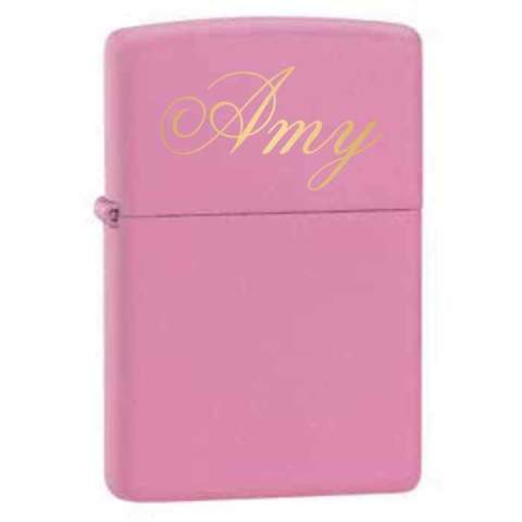 Zippo Pink Matte Custom Lighters