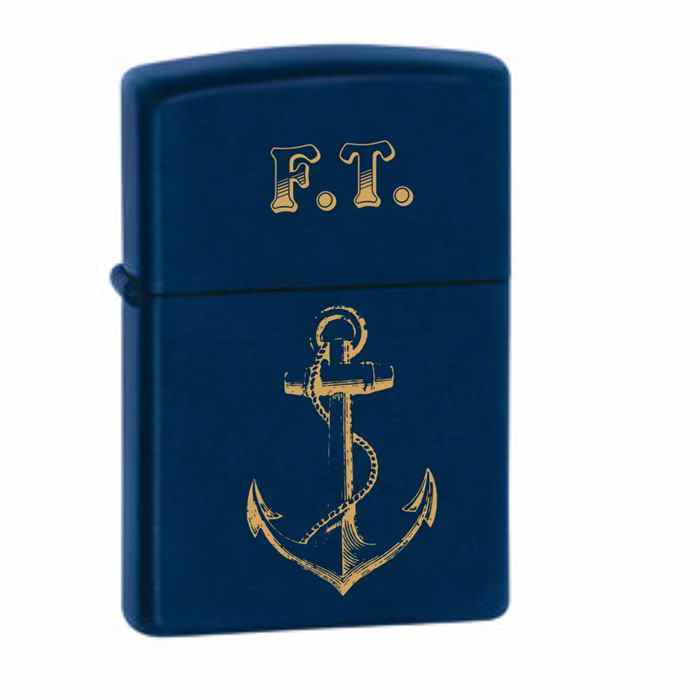 Navy Matte  Customized Zippos