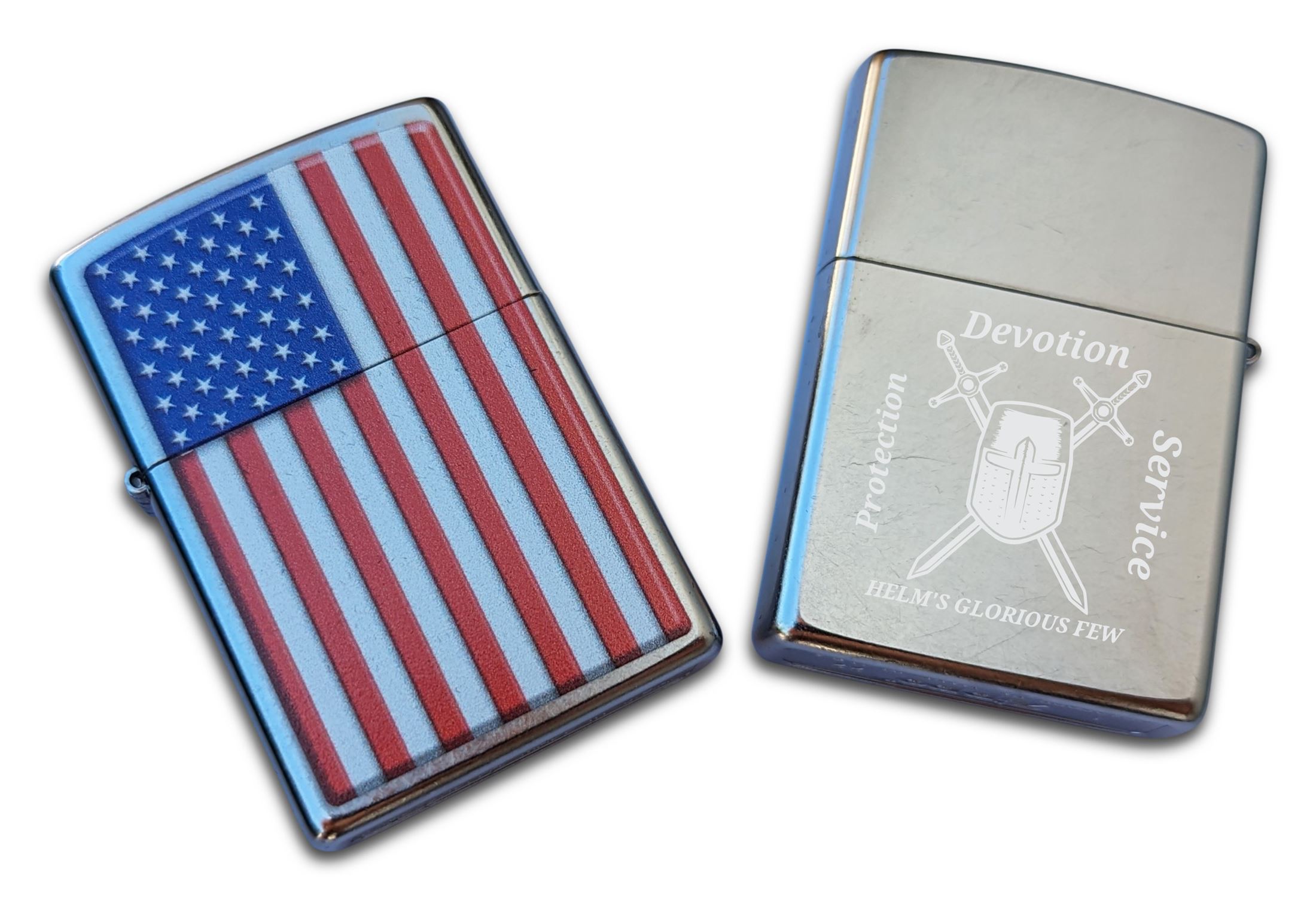 Personalized American Flag Zippo