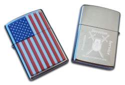 Personalized American Flag Zippo