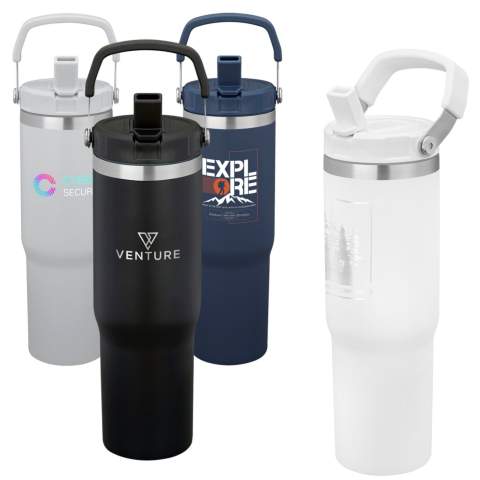 Urban Peak Engraved Pinnacle 25oz Insulated Flip Straw Tumbler