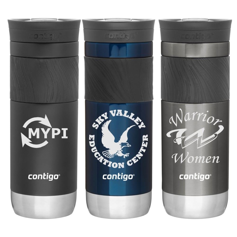 Contigo Byron 2.0 20oz Double Wall Stainless Tumbler, Silicone Grip, Snapseal Leak Proof Lid