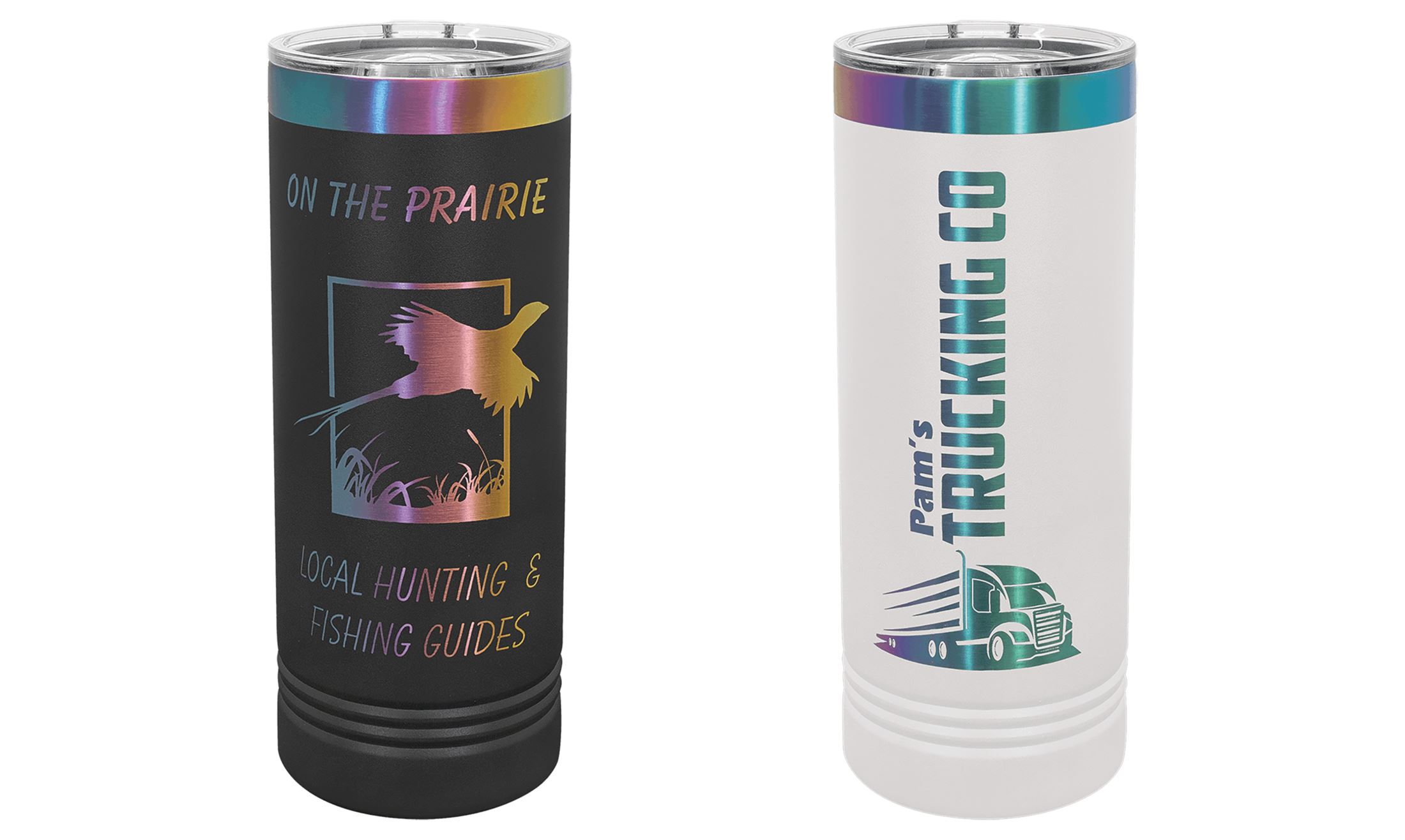 Personaized Skinny Prism Tumbler with Slider Lid 22 oz