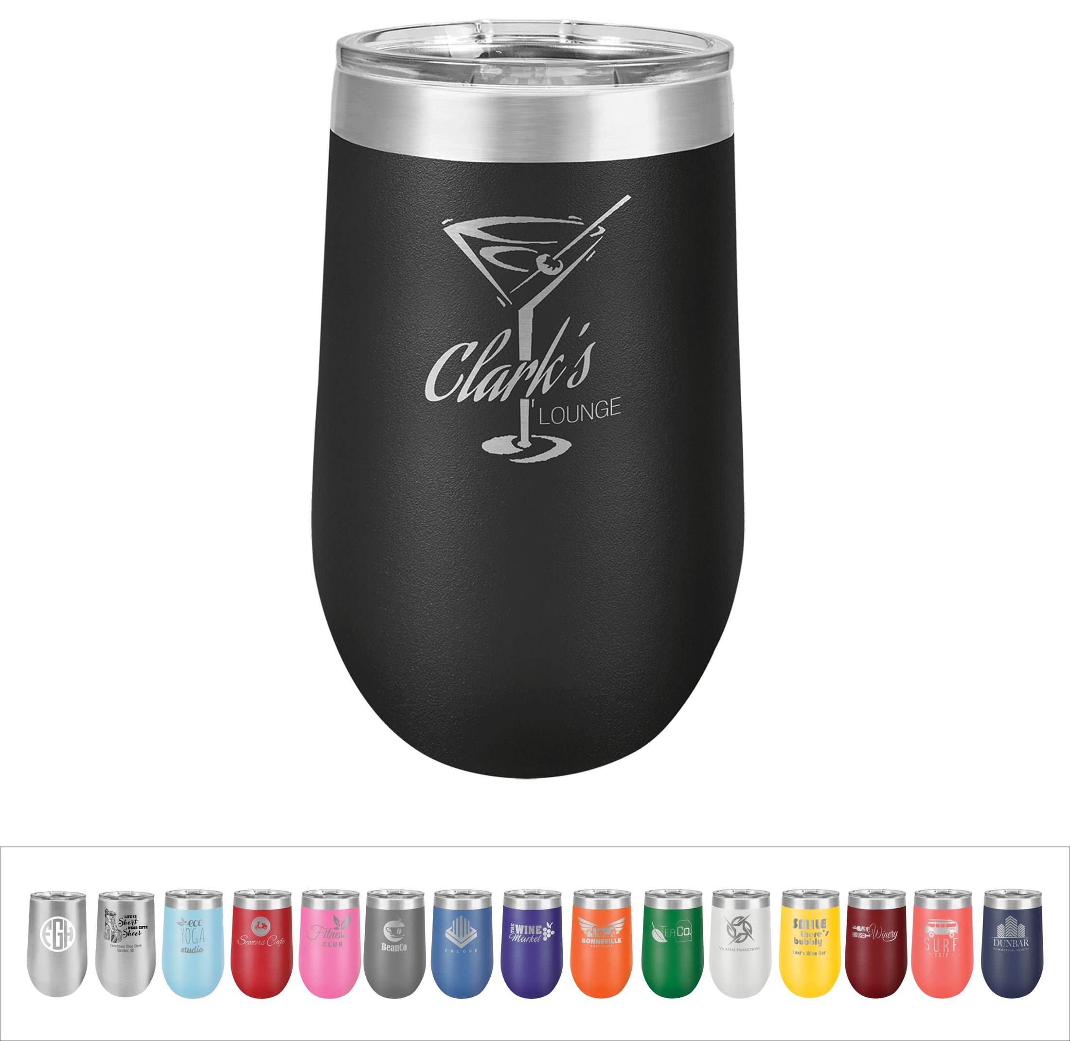 16oz Personalized Stemless Wine Tumbler