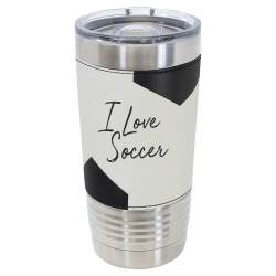 Custom 20oz Soccer Tumbler, Stainless Steel Insulated with Slider Lid