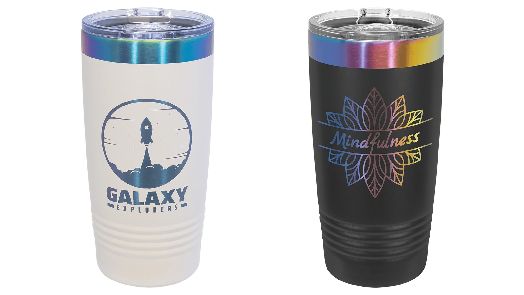 Laser Engraved Stainless Insulated 20oz Prism Tumbler with Slider Lid