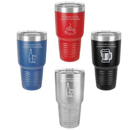 30oz I'm in a very committed relationship Single's Valentines Day Gift Mug