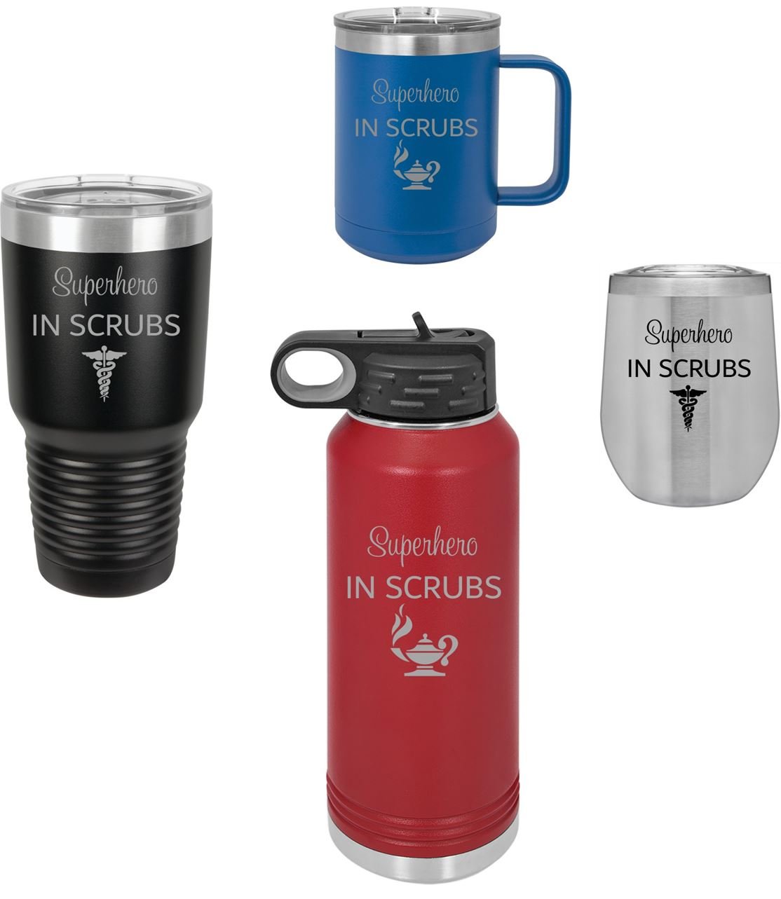 "Superheros in Scrubs" Personalized Nurse Mug