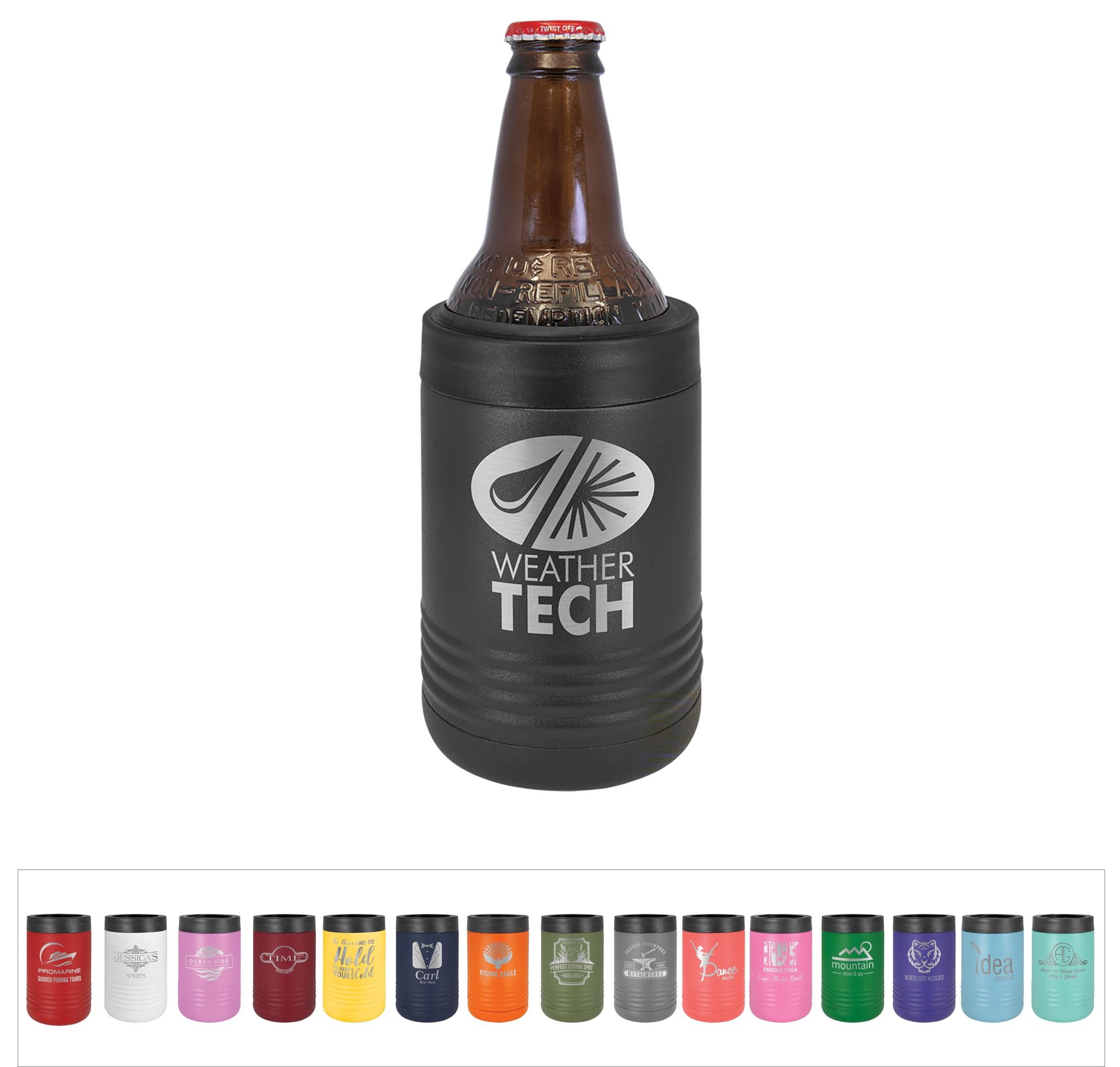 Custom Stainless Steel Insulated Can Cooler, Powder Coated