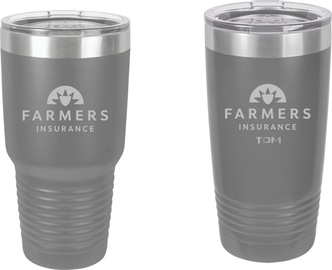 Set of 30oz and 20oz Stainless Thermal Tumblers