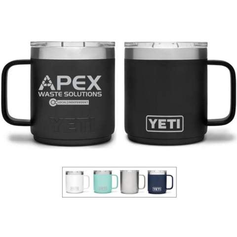 Laser Engraved 10oz Yeti Rambler Mug with Ceramic Lining