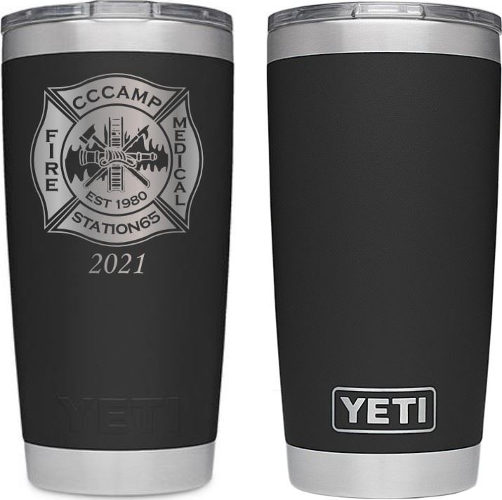 Engraved YETI Rambler 20 oz Vacuum Insulated Tumbler w/MagSlider Lid