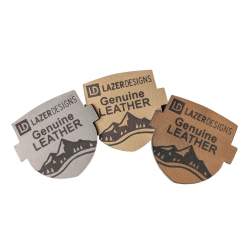 Genuine Leather Patches, heat transfer or sew on, iron on, Custom Shapes & Colors, Quick Ship