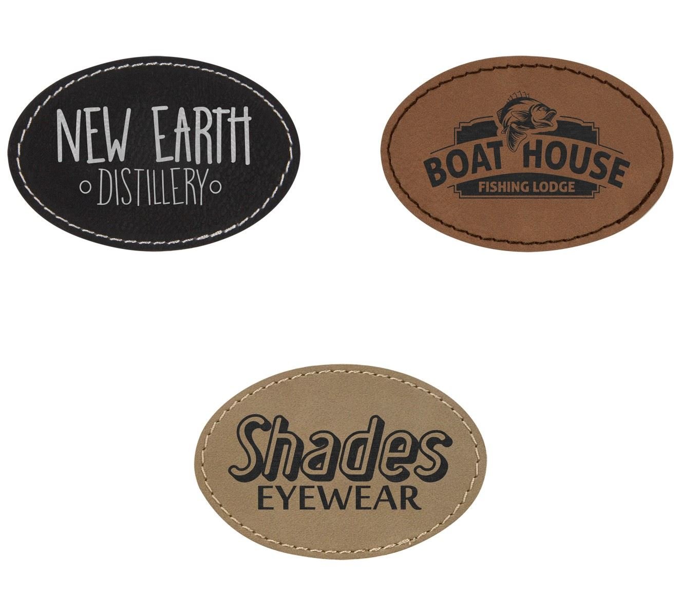 Custom Leather Patches - Personalized with Logo, Text, or Initials - Blank  Leather Patches