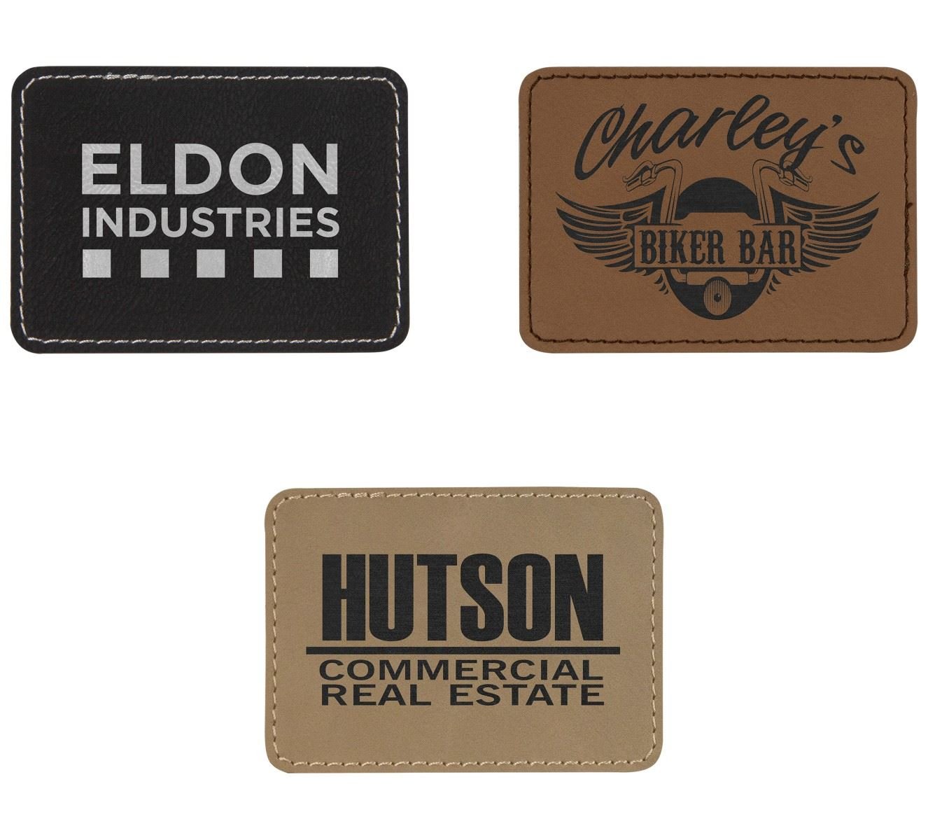 Custom Leather Patches In Full Color - Georgia Engraving, Printing