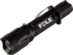 USB Rechargeable Triple Output Flashlight with FDLE Logo, 800 Lms