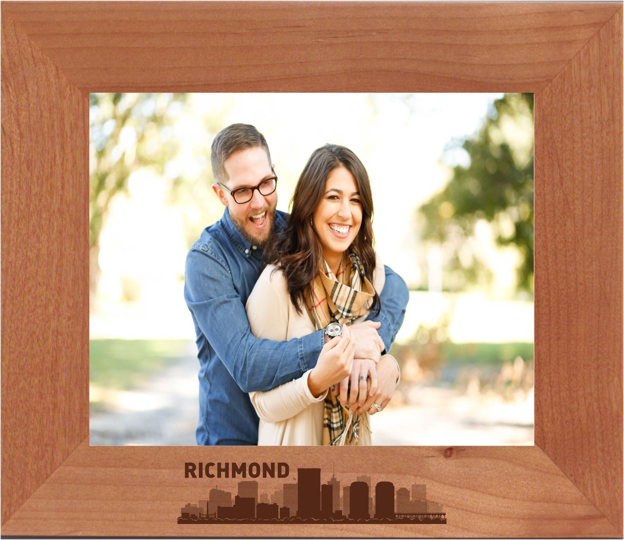 Richmond, Virginia City Skyline Engraved Picture Frame
