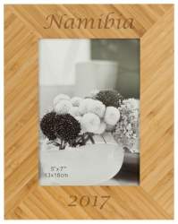 Personalized Bamboo Photo Frame 5x7