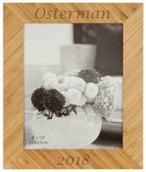 Personalized Bamboo Photo Frame 8x10