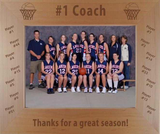 Basketball Coach Photo Frame