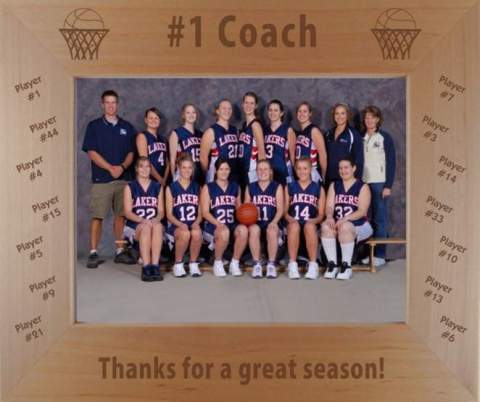 Basketball Coach Photo Frame