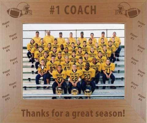 Football Coach Photo Frame