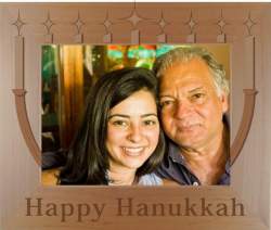 Happy Hanukkah Photo Frame