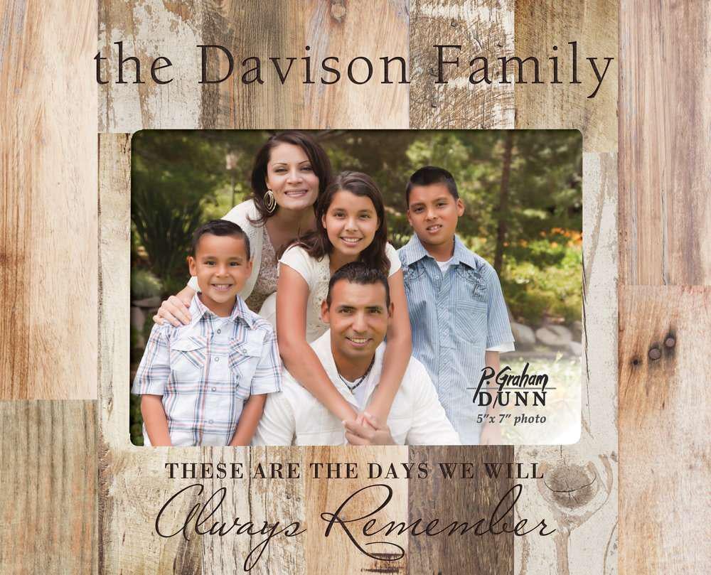 Always Remember Family Pallet Frame 5" x 7"