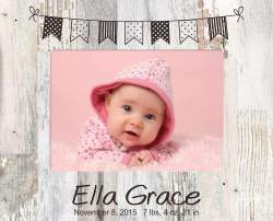 Baby Banner Pallet Frame 5" x 7"