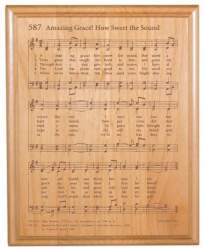 Amazing Grace Hymn Plaque